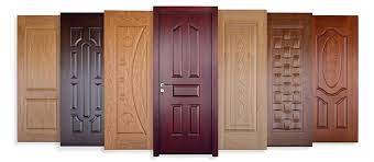 Semi-solid flush door in modern interior