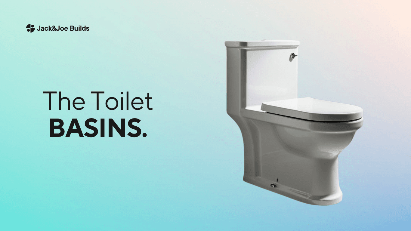 Modern toilet and basin set